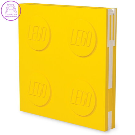 LEGO Zápisník s gelovým perem - žlutý