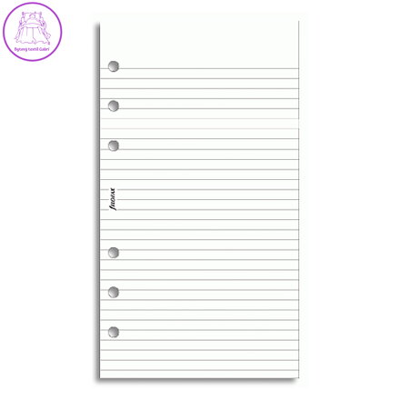 Náplň do diáře Filofax Linajková/ bílá, osobní