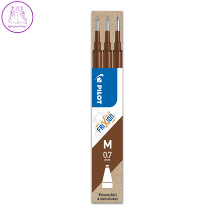 Náplň gumovací PILOT Frixion 0,7 mm/3 ks - hnedá