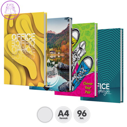 Kniha záznamová čistá A4 (96-listová)