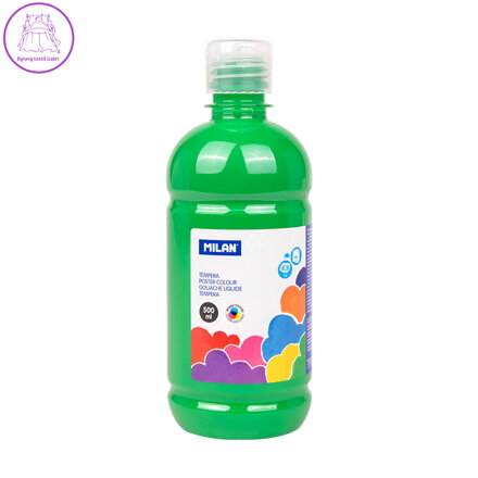 Barva temperová 500ml světle zelená