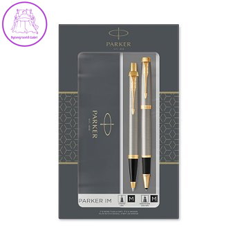 Parker IM Brushed Metal GT sada roller a kuličková tužka