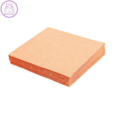 Obrousky 3-vrstvé, 33x33cm, Apricot /20ks/
