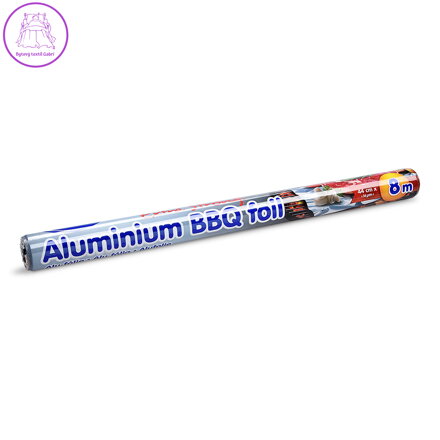 Alu fólie na grilování 44 cm x 8 m, 16 um