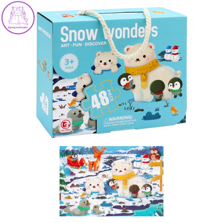 Dětské puzzle 50 x 34 cm (48 dílků) - Snow Wonders