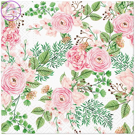 Ubrousky PAW L 33x33cm Rose hip flowers