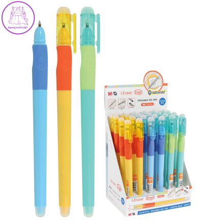 Pero gelové /gumovací M&G iErase Ergo 0,5 mm - modrá náplň