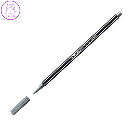 Fix metalický vláknový STABILO Pen 68 metallic stříbrný