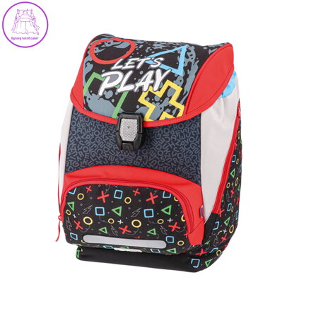 Školní batoh - 4-dílný LOGIC SET - Let's play