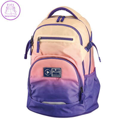 Školní batoh Apollo 241 Ergo Sunset - rose/fialový