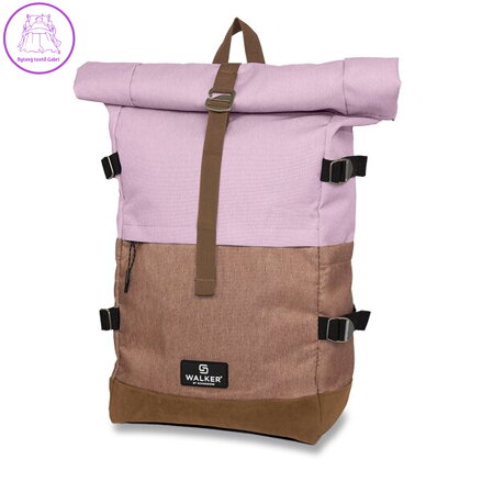 Batoh Walker Roll-up Two Mauve / Biscuit