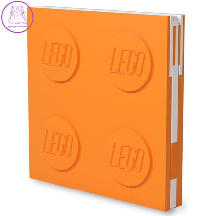 LEGO Zápisník s gelovým perem - oranžový