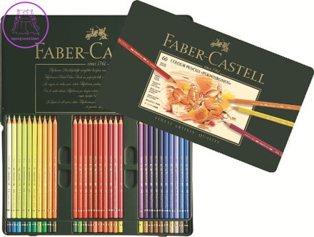 Pastelky Polychromos set 60 ks - plech
