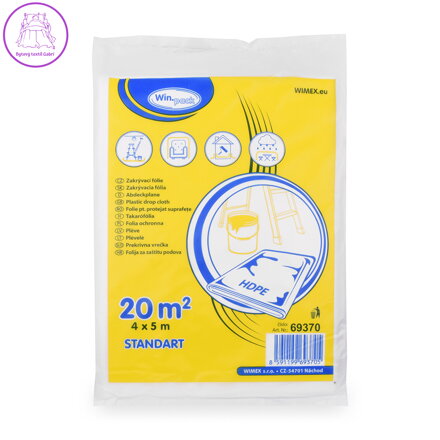 Zakrývací fólie 4 x 5 m, 7 um