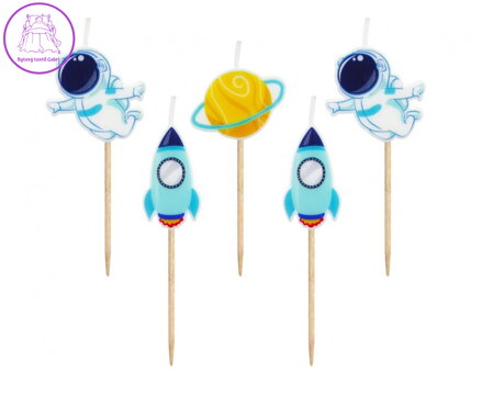 Dortová svíčka - Universe 7,5 cm (5 ks)