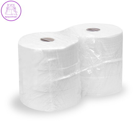 Toaletní papír JUMBO 26cm, 2 vrs. bílý 100% celuloza (6ks)