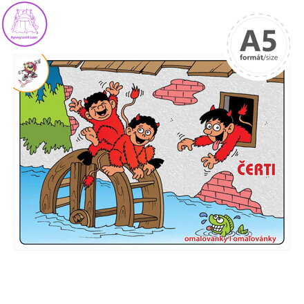 Omalovánka A5 - Čerti