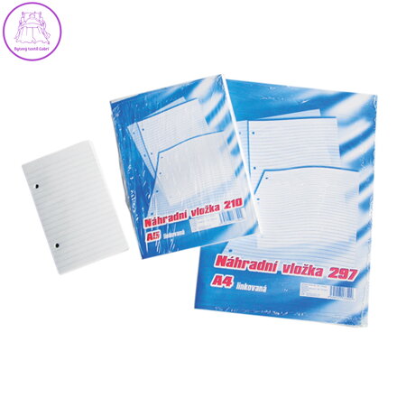 Náplně do karisblokov - A6 linkované 100 A6 / bal.