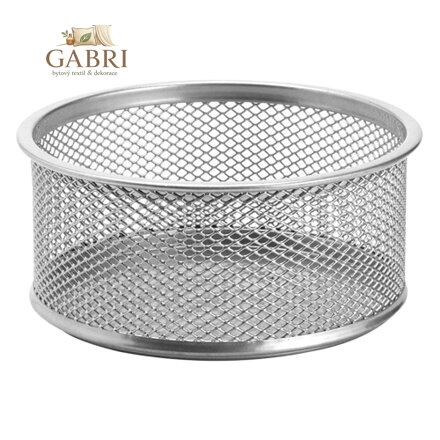 Drátěný pohár na spony, stříbrný