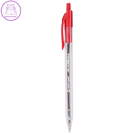 Pero kuličkové CENTROPEN 2225 Slideball Clicker Roller 0,3 mm - červený