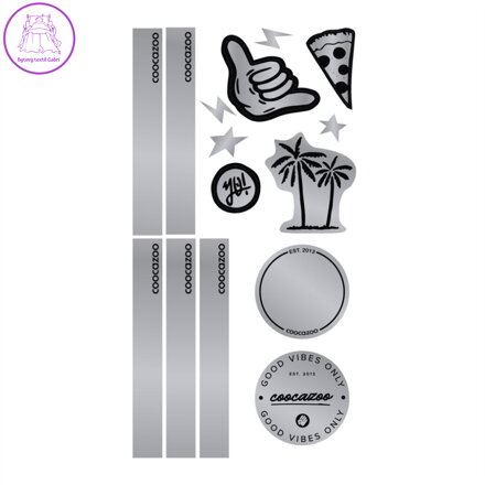 Reflexní samolepky StickyRicky coocazoo, Black