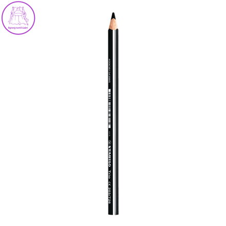 Pastelka trojhranná STABILO Trio silná, černá