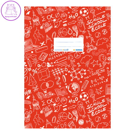 Obal na sešit Schooldoo A5 červený / 1ks