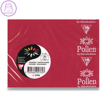 Obálka CF - 100x75 mm, červená 120g (20ks)