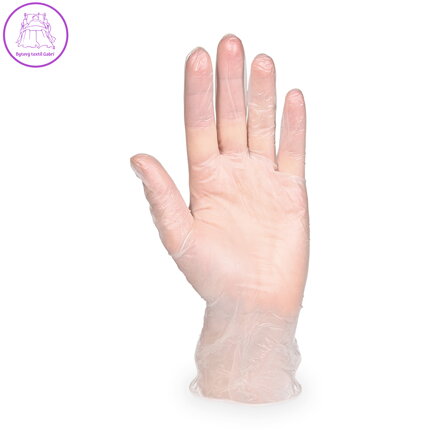 Rukavice vinylové bílé, nepudrované velikost XL