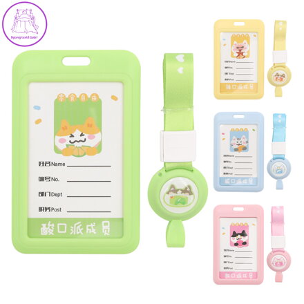 Identifikační visačka na krk M&G (4 barvy, dětský motiv na zadní straně)