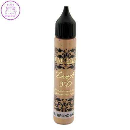 Metalická kontura CADENCE, bronzová, 25 ml