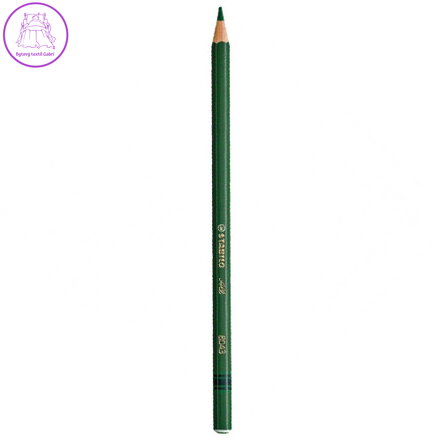 Barevná tužka, šestihranná, na každý povrch, STABILO "All", zelená