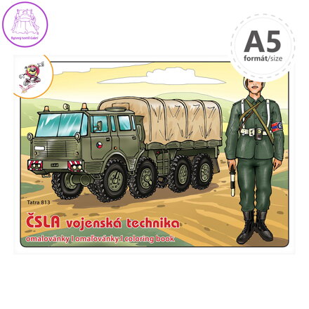 Omalovánka A5 - ČSLA Vojenská technika