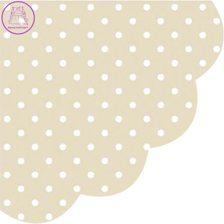 Ubrousky PAW R 32 cm Dots Beige