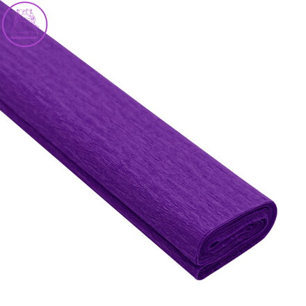 Krepový papír JUNIOR 200x50 cm - tm. fialový 15
