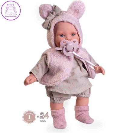 Panenka Kika s kloboukem a vestou 27 cm, se zvukem