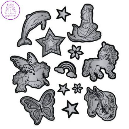 Reflexní samolepky dětské Step by Step, stříbrné