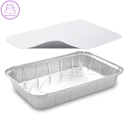 Miska hranatá ALU 2000 ml včetně víčka / 10ks /