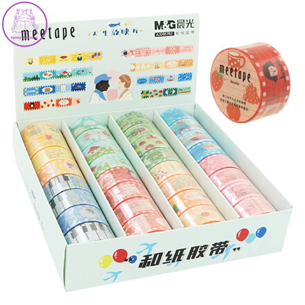 Lepící páska M & G - s potiskem 20 mm x 2 m, 1 ks