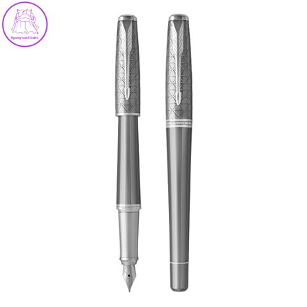 Pero plníci PARKER URolleran Premium Silver Powder CT -F-