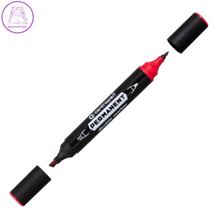 Popisovač CENTROPEN 1666 oboustranný - červený