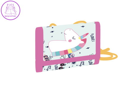 Dětská textilní peněženka Unicorn iconic