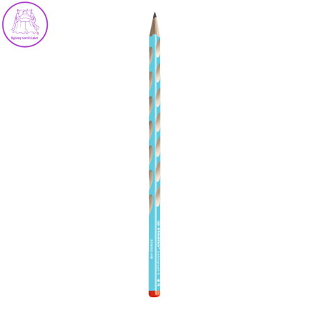 Tužka grafitová STABILO EASY S pro praváky - světle modrá