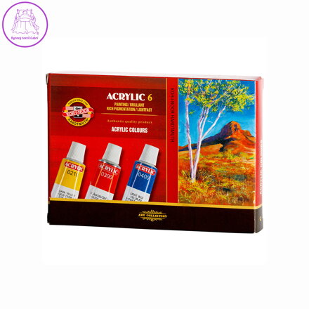 Barvy akrylové 6 barev x 16 ml