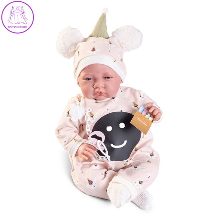 Panenka - novorozenec Lúi představuje emoce, 42 cm