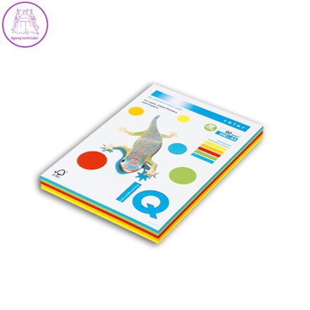 Kopírovací papír A4 IQ 160g 5x50 color intenzivní barvy mix