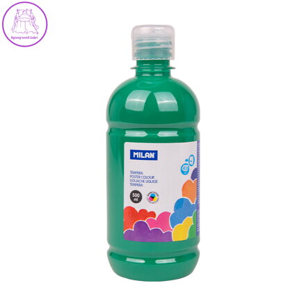 Barva temperová 500ml tmavě zelená
