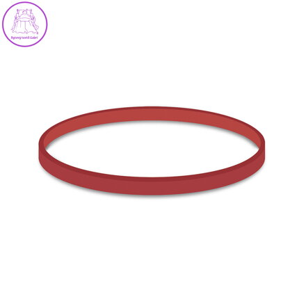 Gumičky červené silné (3 mm, O 8 cm) [1 kg]