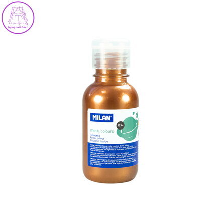 Barva temperová 125ml metalická měděná