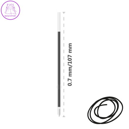 Náplň gelová MILAN Dry-Gel 0.7 mm - černá